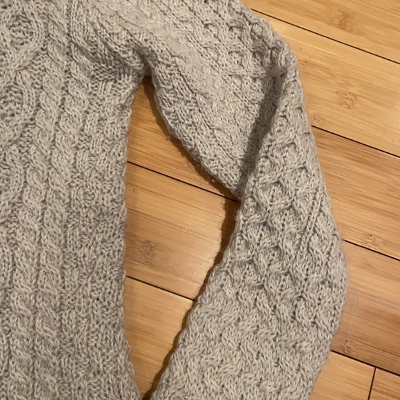IrelandsEye 100% merino wool cream cardigan - Picture 9 of 13